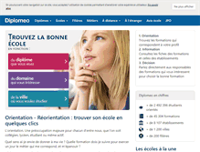 Tablet Screenshot of diplomeo.com